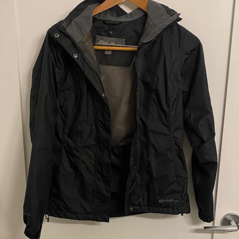 Eddie Bauer Women's Black Ski Rain Jacket